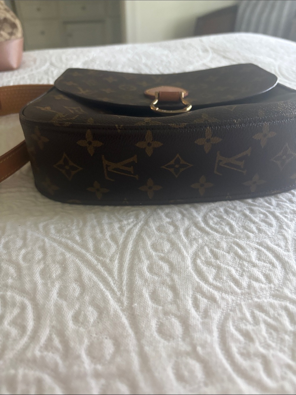 Louis Vuitton Monogram Crossbody in Brown and Tan with Gold Hardware - Picture 2 of 10